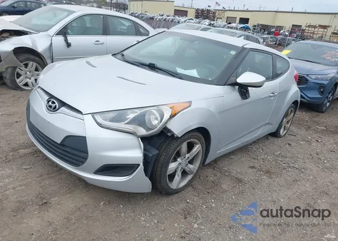 2014 Hyundai Veloster Base W/Black from USA, damaged, VIN KMHTC6AD7EU200071